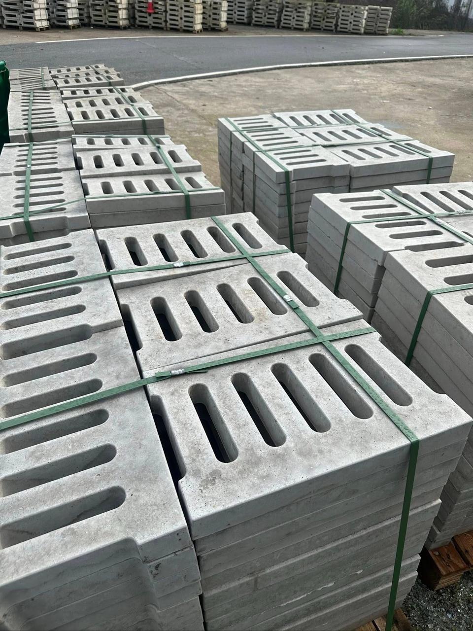 Piezas prefabricadas terminadas