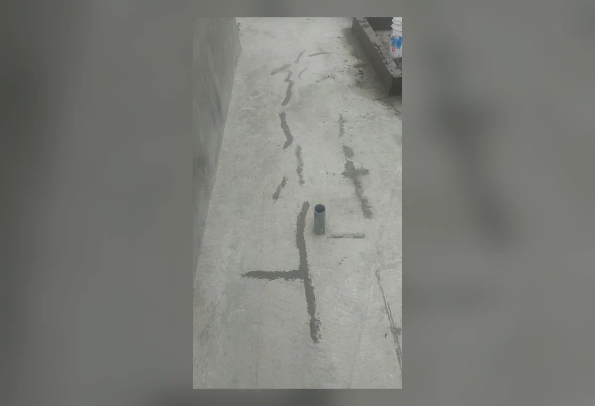 Fisura identificada para reparación