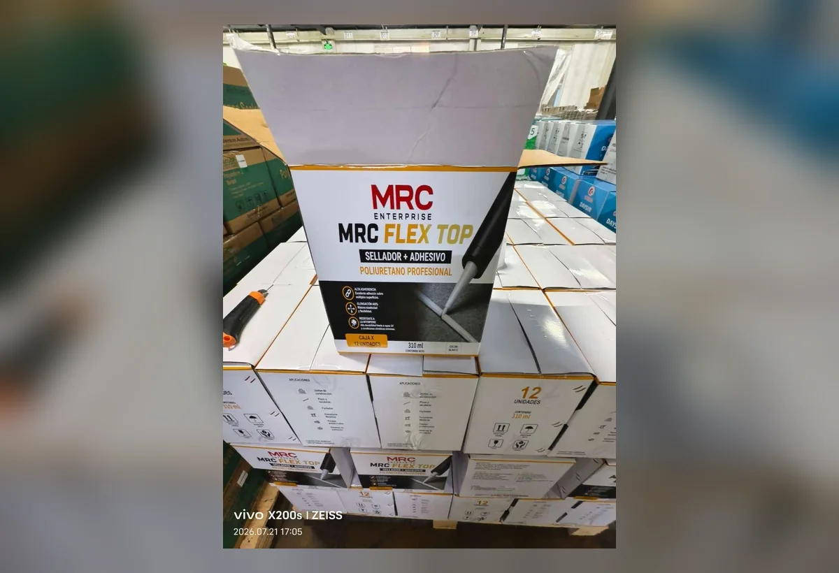 Stock real de MRC Flex Top
