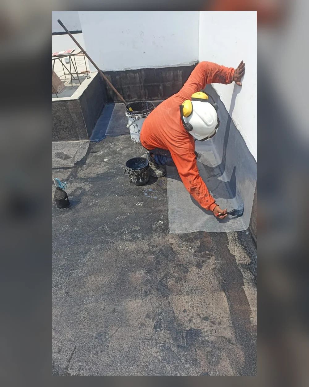 Aplicación de membrana elastomérica MRC