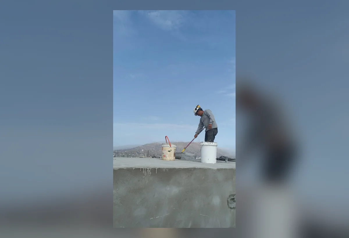 Ejecución de impermeabilización en terraza